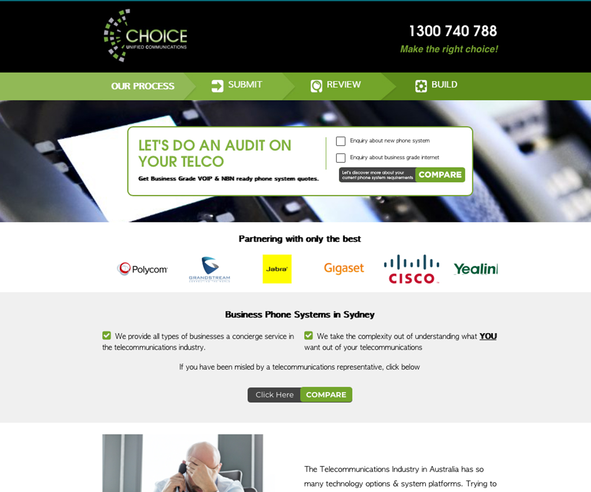 Website Design and Build for Cmpare my Telco